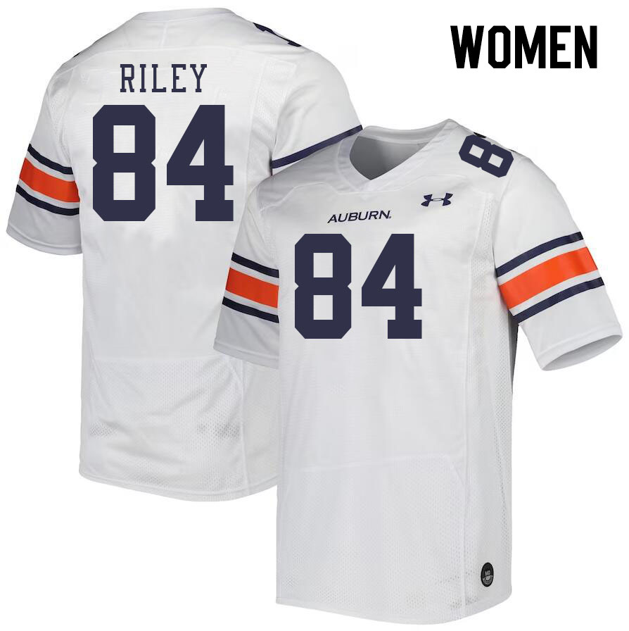 Women #84 Micah Riley Auburn Tigers College Football Jerseys Stitched-White